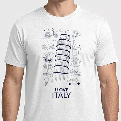 Férfi Imperial póló - I LOVE ITALY