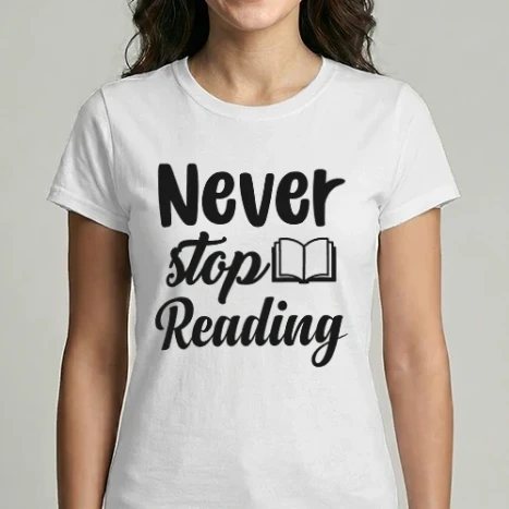 Női Imperial póló - Never stop reading 2