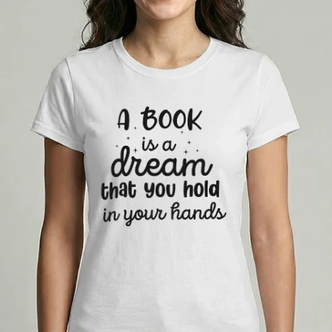 Női Imperial póló - A Book is a Dream that you hold in your Hands