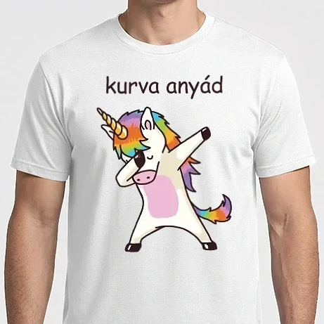 Férfi Imperial póló - Kurva anyád unikornis