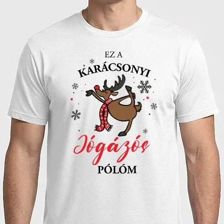 Férfi Imperial póló - Karácsonyi jóga póló