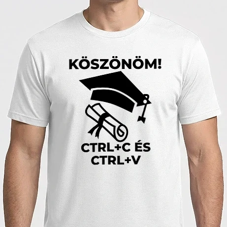 Férfi Imperial póló - Köszönöm másolás és beillesztés