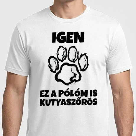 Férfi Imperial póló - Igen, ez a pólóm is kutyaszőrös