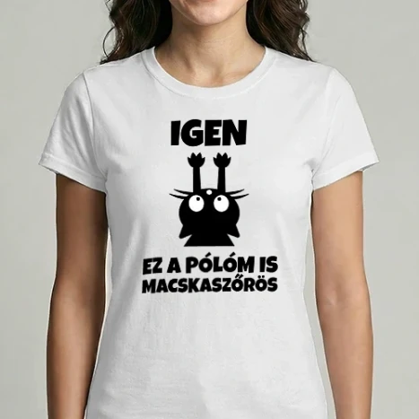 Női Imperial póló - Igen, ez a pólóm is macskaszőrös