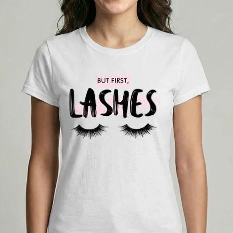 Női Imperial póló - But first, lashes