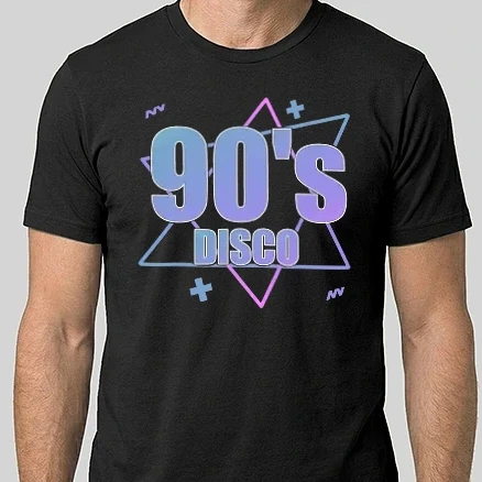 Férfi Alap póló - 90s disco