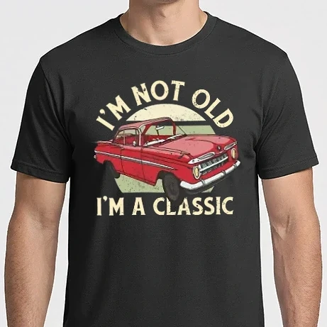 Férfi Imperial póló - Retro kocsi