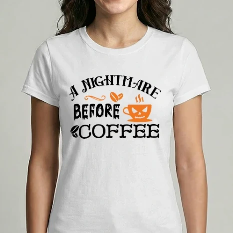 Női Imperial póló - A nightmare before coffee