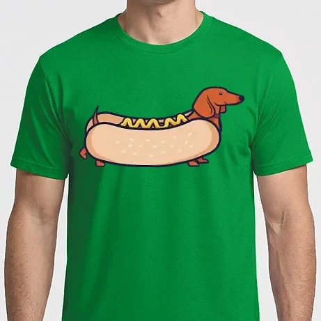 Férfi Imperial póló - Hot dog kutya