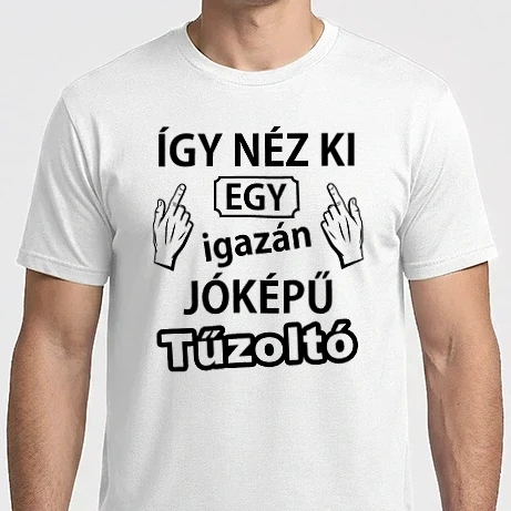 Férfi Imperial póló - Jóképű tűzoltó
