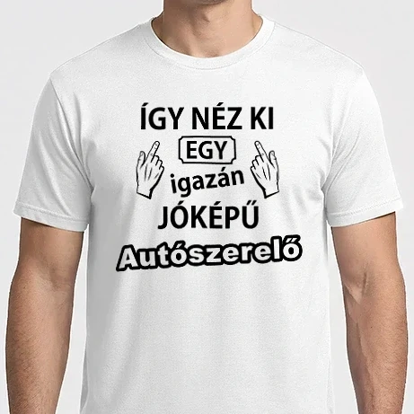Férfi Imperial póló - Jóképű autószerelő