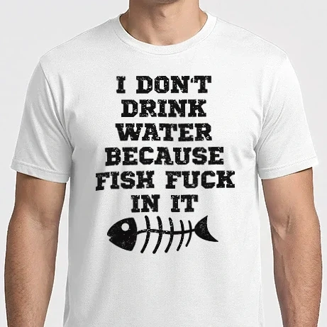 Férfi Imperial póló - I don’t drink water…