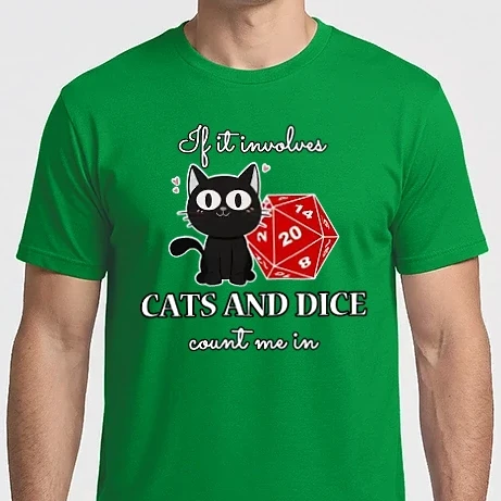 Férfi Imperial póló - Cats and Dice
