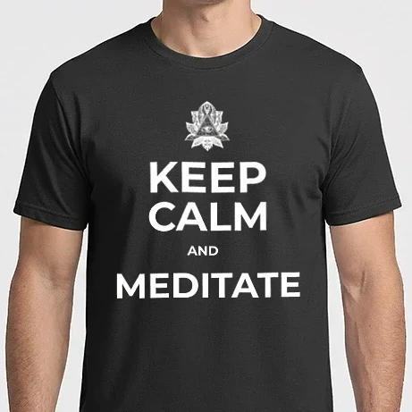 Férfi Imperial póló - KEEP CALM AND MEDITATE