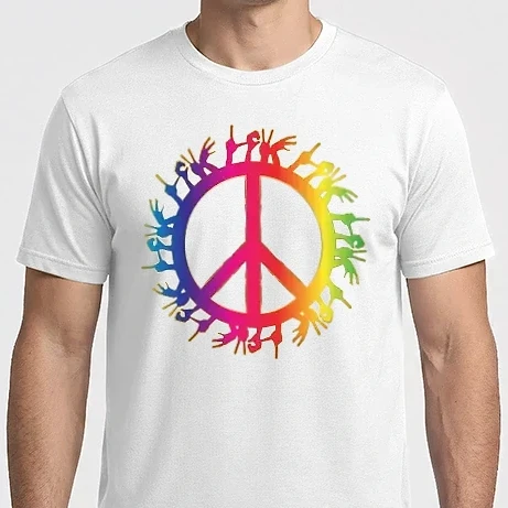 Férfi Imperial póló - Love Peace