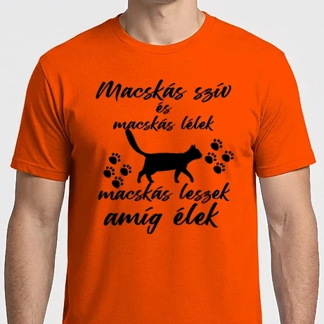 Férfi Imperial póló - Macskás szív és macskás lélek
