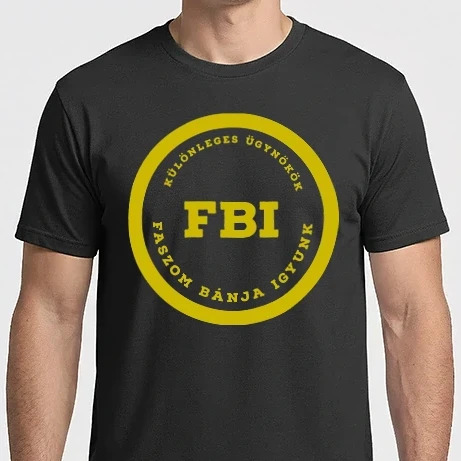 Férfi Imperial póló - FBI - Fasz*m bánja igyunk