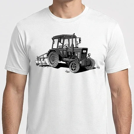Férfi Imperial póló - MTZ traktor (szürke)