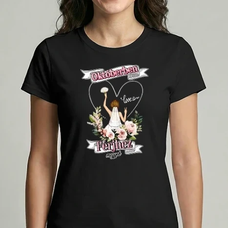 Női Imperial póló - OKTÓBERBEN férjhez megyek