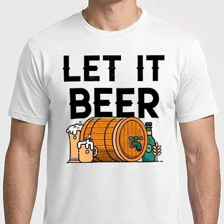 Férfi Imperial póló - LET IT BEER