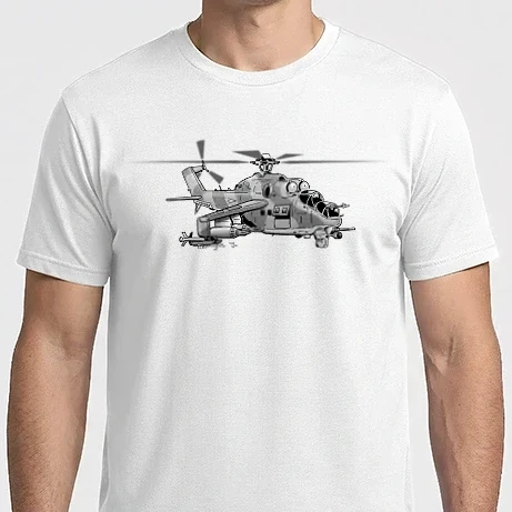 Férfi Imperial póló - Harci helikopter (szürke)