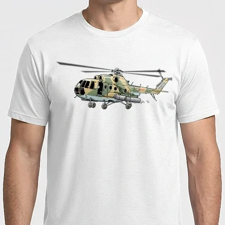 Férfi Imperial póló - MI-8 helikopter