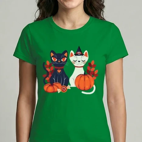 Női Imperial póló - Cats in fall