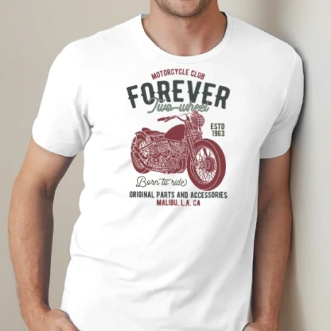 Férfi prémium fit kerek nyakú póló - motorcycle_set_3