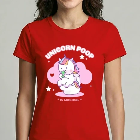 Női Imperial póló - UNICORN POOP IS MAGICAL