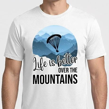 Férfi Imperial póló - Life is better over the mountains