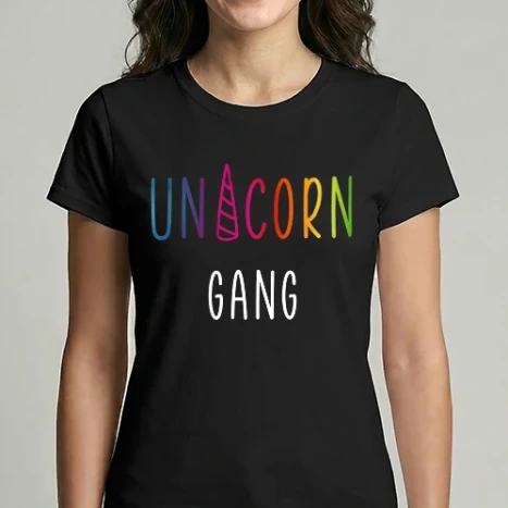 Női Imperial póló - SAO_S168_UnicornGang_Black