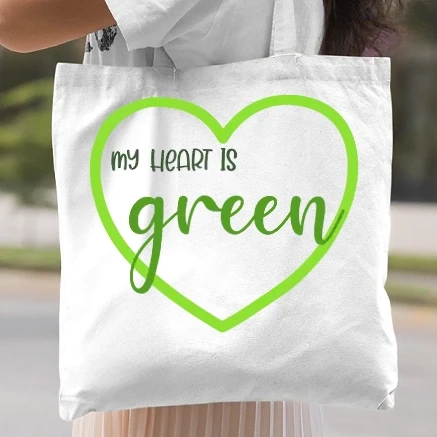 Vászontáska - SAO_S163_MyHeartIsGreen