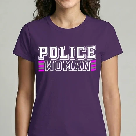 Női Imperial póló - police woman white
