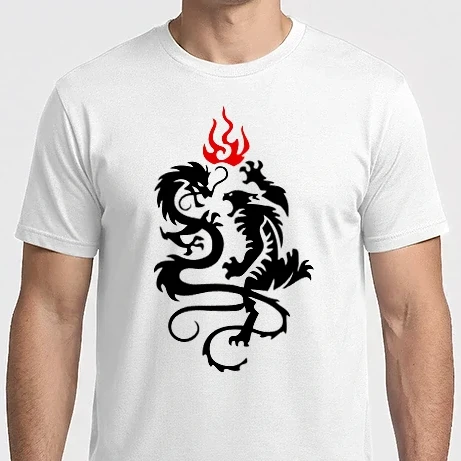 Férfi Imperial póló - Tribal Dragon & Tiger