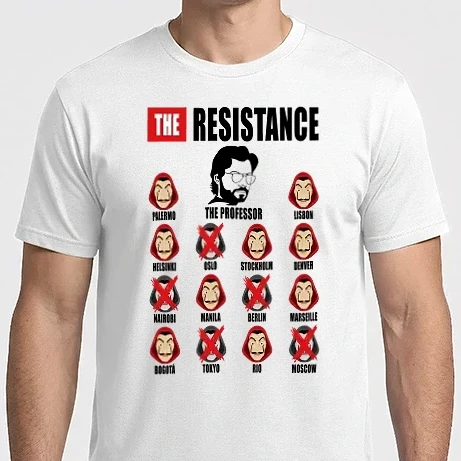 Férfi Imperial póló - The Resistance La Casa De Papel