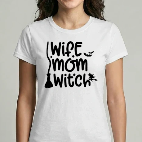 Női Imperial póló - Wife Mom Witch