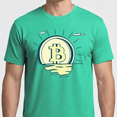 Férfi Imperial póló - Bitcoin sunrise