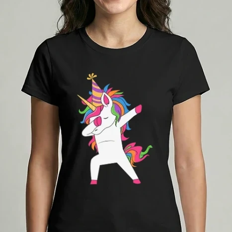 Női Imperial póló - Dabbing unicorn