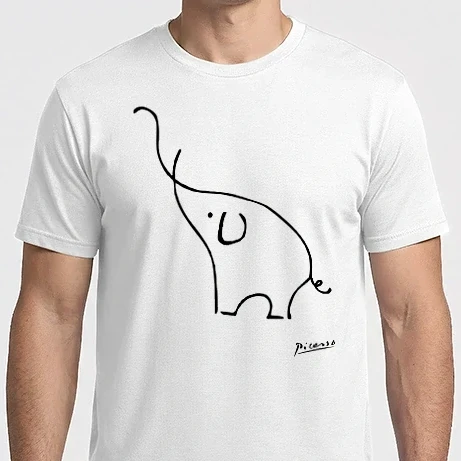 Férfi Imperial póló - Picasso elephant