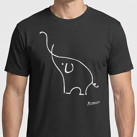 Férfi Imperial póló - Picasso Elefánt
