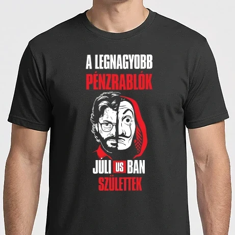 Férfi Imperial póló - A legnagyobb pénzrablók júliusban születtek