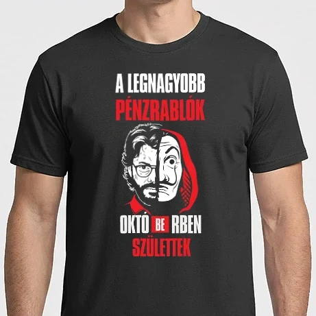 Férfi Imperial póló - A legnagyobb pénzrablók októberben születtek