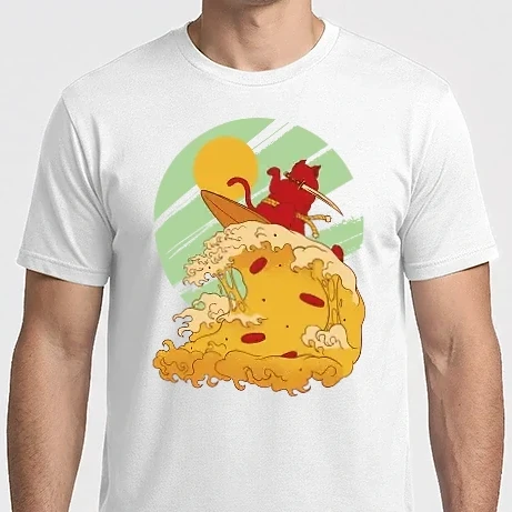 Férfi Imperial póló - Pizza szörf