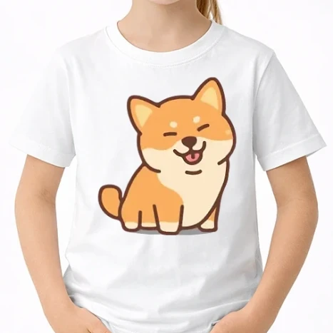 Uniszex gyerek Póló - Cuki Shiba inu