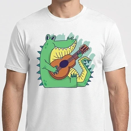 Férfi Imperial póló - Aligátor gitárral