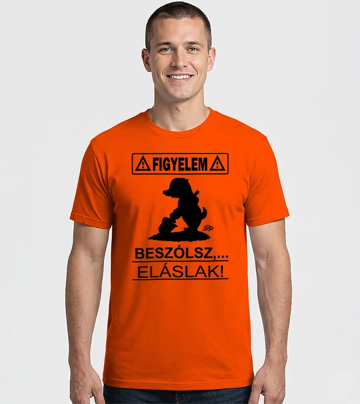 Figyelem Beszólsz Eláslak – Férfi Imperial póló