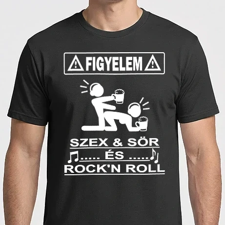 Férfi Imperial póló - Figyelem Rocker