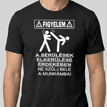 Férfi Alap póló - Figyelem Sérülések B