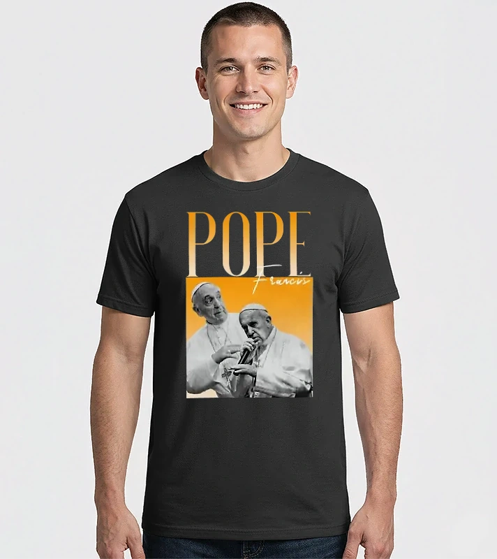 Pope Frances 90s poster – Férfi Imperial póló
