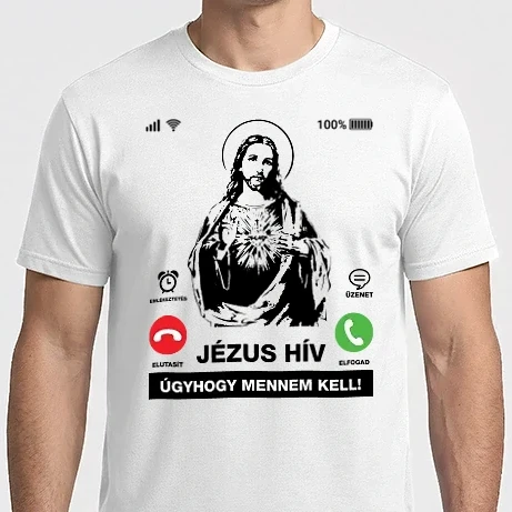 Férfi Imperial póló - Jézus hív, mennem kell